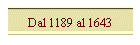Dal 1189 al 1643