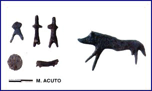 Piccole sculture di bronzo del Monte Acuto - VI secolo aC